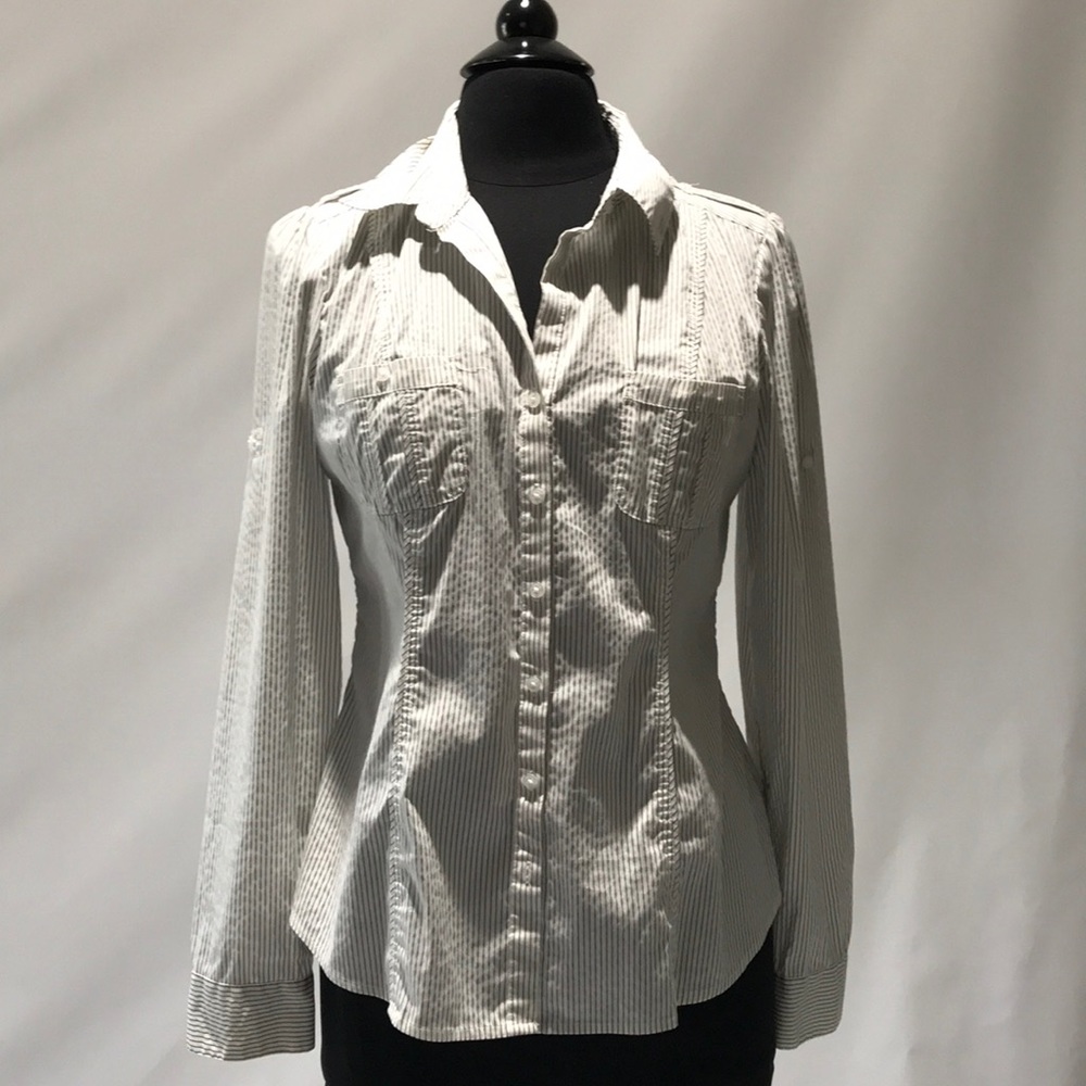 White House black market dress shirt 8